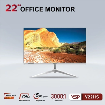 Màn hình máy tính LCD VSP V2211S | 21.5 inch/Full HD/ Tấm nền VA/75Hz Chính Hãng